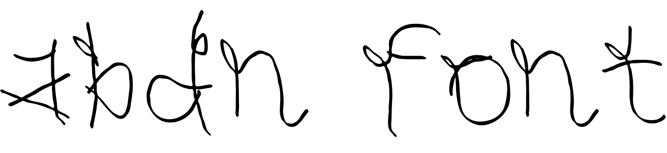 Font abdn font